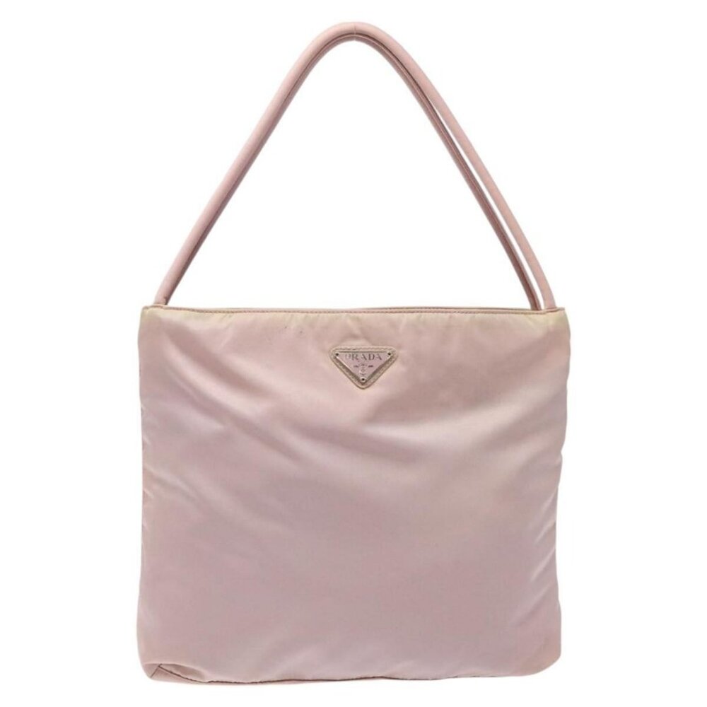 PRADA Shoulder Bag Nylon Pink Silver Auth - Picture 7 of 16